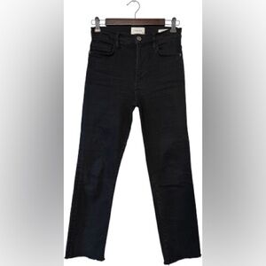 Frame Denim Le High Straight in Black